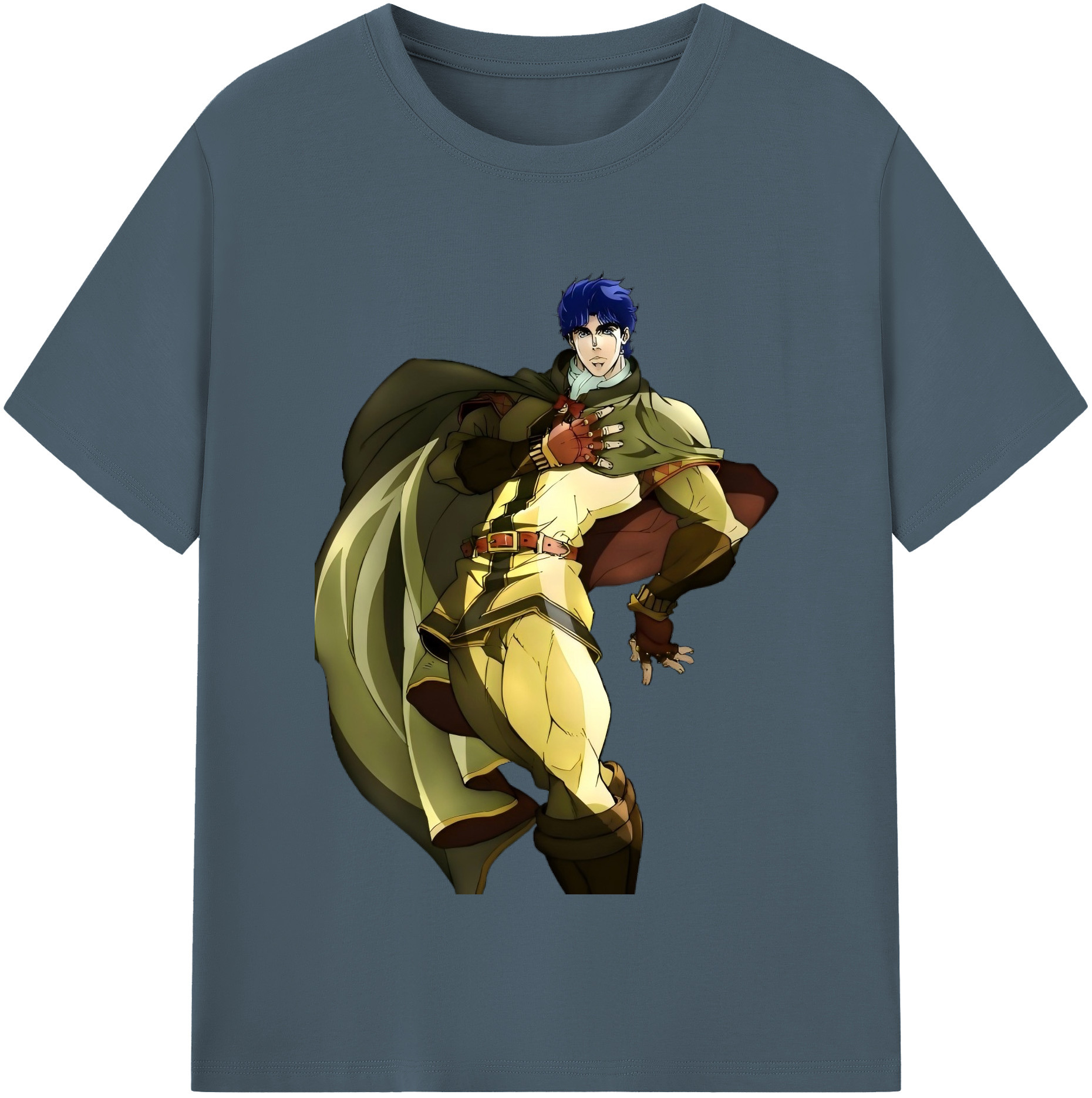 （画像用） ジョジョの奇妙な冒険 /ジョナサン?ジョースター JoJo's Bizarre Adventure Jonathan Joestar 綿100％半袖Tシャツ（フロントプリント）